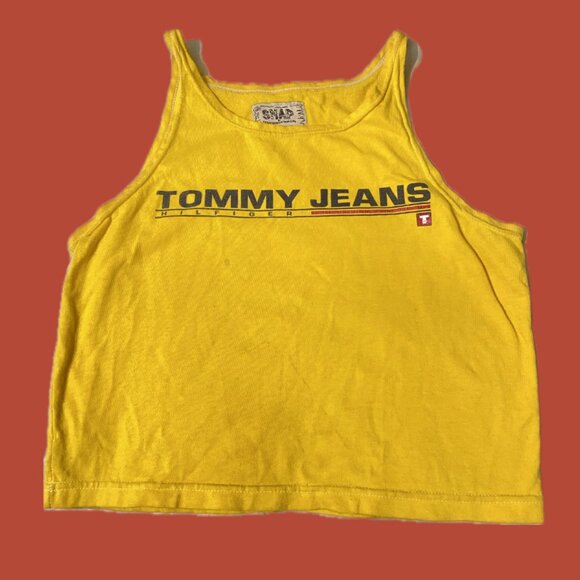 Tommy Hilfiger Tops - Deadstock Y2K Vintage Tommy Jeans Yellow Tank Top (Reworked)
